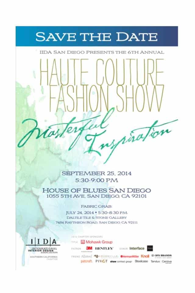 IIDA Fashion Show Invitation