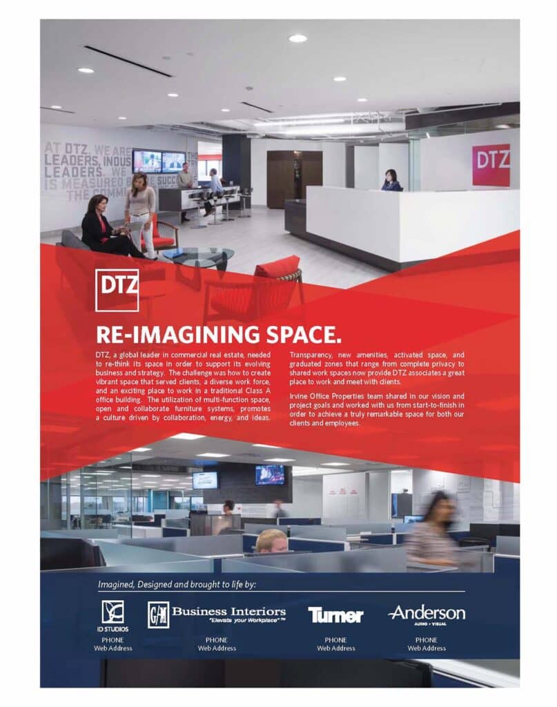 ID Studios helped transform DTZ's San Diego office space